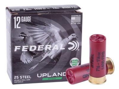 Federal 12GA Upland Steel 1 1/8oz, 7.5 Shot, 25ct
