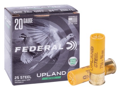 Federal 20GA Upland Steel 3/4oz, 7.5 Shot, 25ct