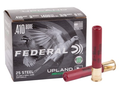 Federal .410 Bore Upland Steel 3/8oz, 6 Shot, 25ct