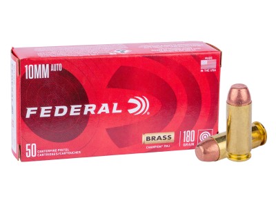 Federal 10mm Auto Champion Training FMJ, 180gr, 50ct