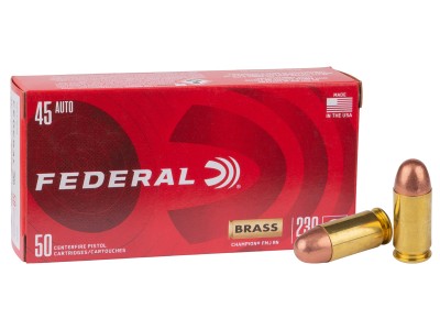 Federal .45 Auto Champion Training FMJ, 230gr, 50ct