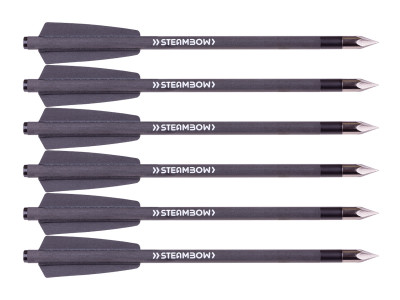 Steambow AR-Series Carbon Bodkin Arrows, Light, 6 Pack