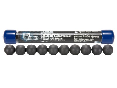 P2P .50 caliber Rubber Ball Rounds, 10ct
