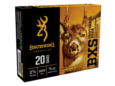 Browning 20GA BXS Shotshell Deer Slug 3/4oz, 5ct