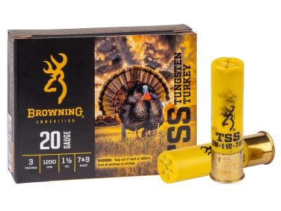 Browning 20GA TSS Tungsten Turkey 1 1/2oz, 7 & 9 Shot, 5ct