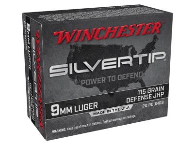 Winchester 9mm Luger Silvertip Power to Defend, 115gr, 20ct