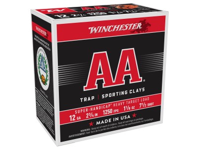 Winchester 12GA AA Trap Sporting Clays 1 1/8oz, 7.5 Shot, 25ct