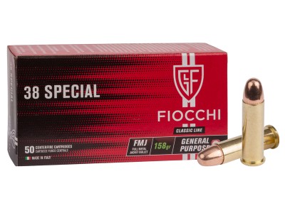 Fiocchi .38 Special Range Dynamics FMJ, 158gr, 50ct