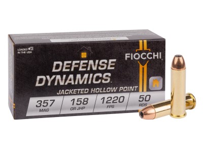 Fiocchi .357 Magnum Defense Dynamics JHP, 158gr, 50ct