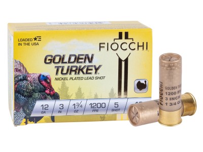 Fiocchi 12GA Golden Turkey 1 3/4oz, 5 Shot, 10ct