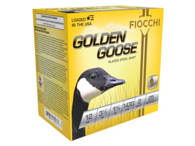 Fiocchi 12GA Golden Goose 1 5/8oz, 2 Shot, 25ct