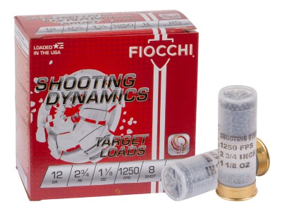 Fiocchi 12GA Shooting Dynamics 1 1/8oz, 8 Shot, 25ct
