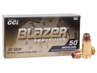 Blazer .40 S&W Blazer Brass JHP, 180gr, 50ct