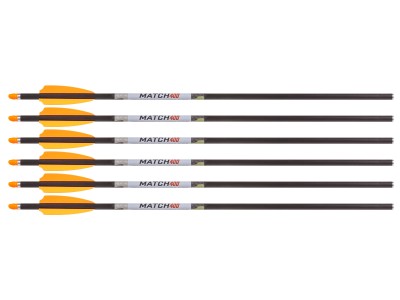 Wicked Ridge Match 400 20" Carbon Arrows, 6 Pack