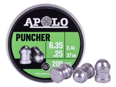 Apolo Puncher Slugs .25 Cal, 37gr, 200ct