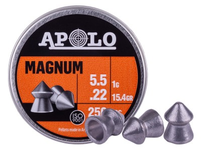 Apolo Magnum .22 Cal, 15.4gr, 250ct