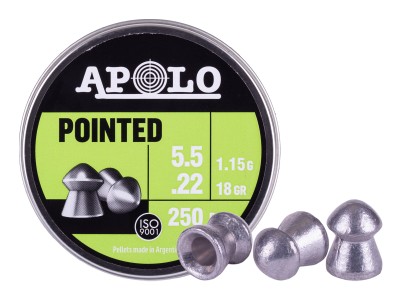 Apolo Pointed .22 Cal, 18gr, 250ct