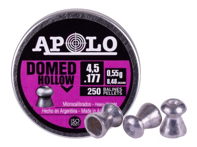 Apolo Domed Hollowpoint .177 Cal, 8.48gr, 250ct