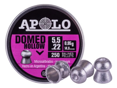 Apolo Domed Hollowpoint .22 Cal, 14.6gr, 250ct