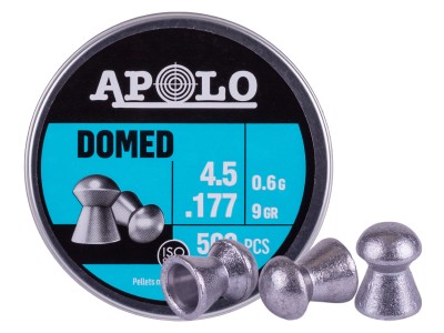 Apolo Domed .177 Cal, 9gr, 500ct