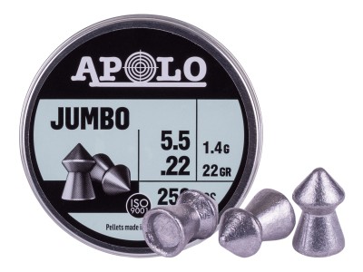 Apolo Jumbo .22 Cal, 22gr, 250ct