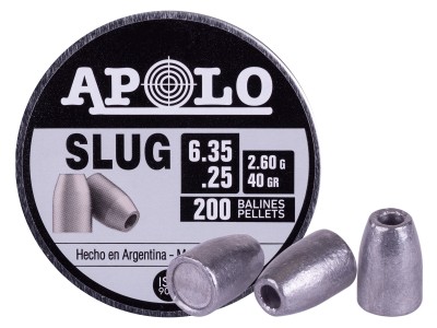 Apolo Slug .25 Cal, 40gr, 200ct