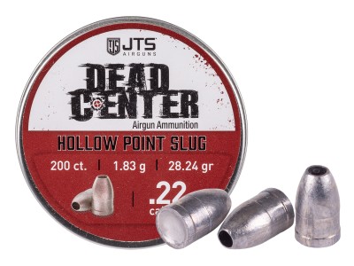 JTS Dead Center Precision Hollowpoint Slugs .22 Cal, 28.24gr, 200ct