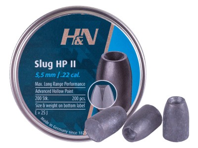 H&N Slug HP II, .219 Cal, 30 Grains, Hollowpoint, 200ct