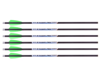 Excalibur V-Flight Pro 18" Carbon Arrows, 6 Pack