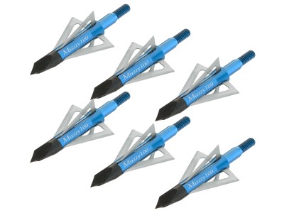 Muzzy 4 Blade 100 Grain Broadhead, 6 pack