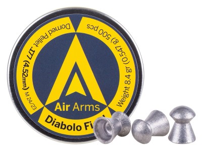 Air Arms Diabolo Field .177 Cal, 4.52mm, 8.44 Grains, Domed, 500ct