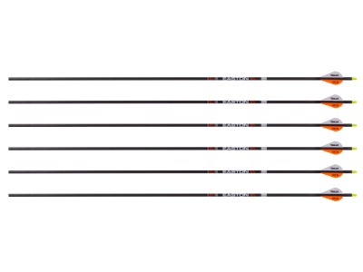 Easton Hunter Classic 6.5 500 Spine Arrows, 2" Bully Vanes, 6 Pack