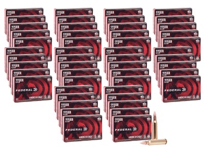Federal American Eagle 223 Remington FMJBT, 55gr, 1000ct