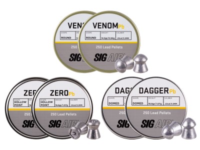 SIG Sauer Pellet Variety 6-Pack, .22 Cal, 1500ct