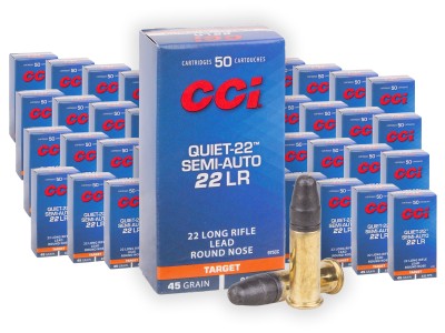 CCI .22 LR Quiet 22 Semi-Auto, 45gr, 2000ct