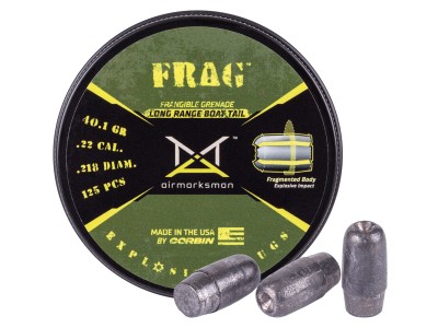 AirMarksman Frag Boat Tail Hollowpoint Slug .218 Cal, 40.1gr, 125ct