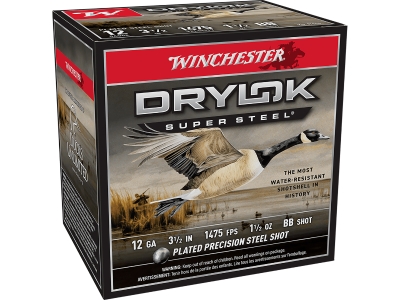 Winchester Drylok Super Steel High Velocity 12Gauge 3.50" 1 1/2oz BBShot, 12 Gauge, 25