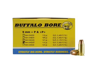 BBA Personal Defense Strictly Business Handgun Rounds, 9mm Luger, 20