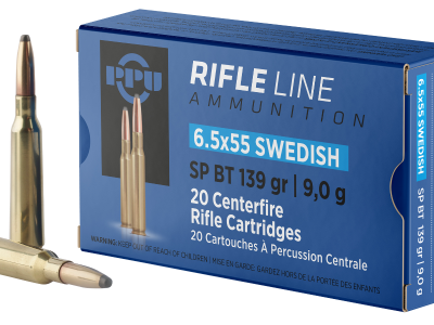 PPU 6.5x55 Swedish SPBT 139 Grain 20 Per Box, 6.5x55mm Swedish