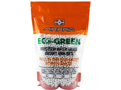 Air Raid Airsoft Eco BB 25g 4000ct, White, 6mm