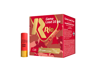 Rio Ammunition Game Load Shotshell Loads, 16 Gauge, 25