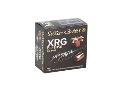 Sellier & Bellot XRG Defense Handgun Cartridges, .40 S&W, 25