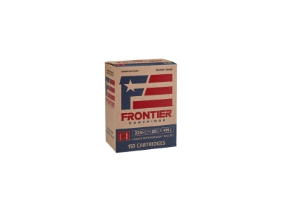 Frontier Cartridge FR1015 Military Grade Centerfire Rifle 223 Rem 55gr Full Metal Jacket, .223 Remington, 150