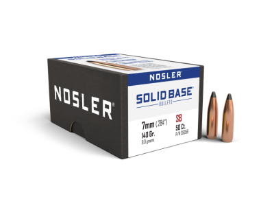 Nosler Solid Base Reloading Bullets, 7mm, 50