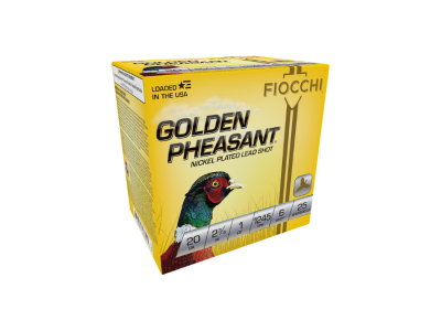 Fiocchi Golden Pheasant Shotshell Loads, 20 Gauge, 25