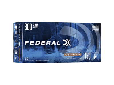 Federal Power-Shok Centerfire Rifle Cartridges, .300 Savage, 20