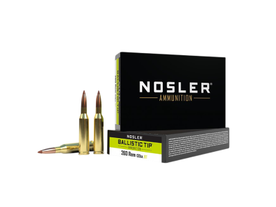 Nosler Ballistic Tip Rifle Rounds, .260 Remington, 20
