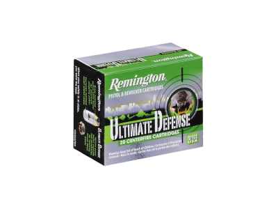Remington Ultimate Defense Full Size Handgun Cartridges, .40 S&W, 20