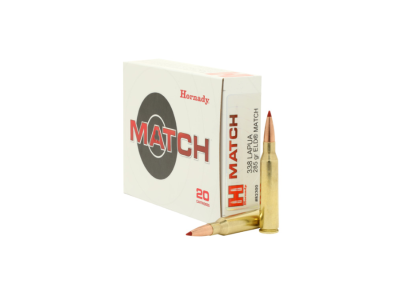 Hornady Match Rifle Cartridges, .338 Lapua Magnum, 20
