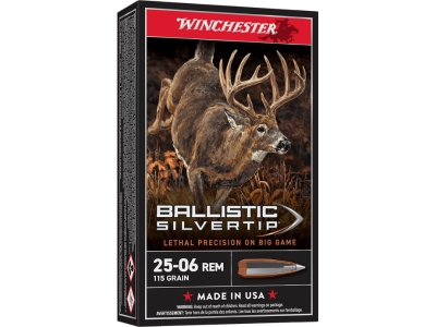 Winchester Ballistic Silvertip 25-06 Rem 115gr Polymer Tip RCE, .25-06 Remington, 20